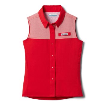 Columbia Košulje Za Djevojčice - PFG Tamiami Sleeveless Crvene | GWUS-21890